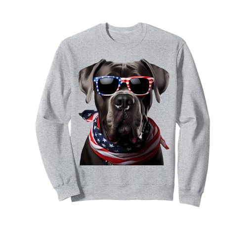 American Cane Corso Dog 4 de julio Incependence Day Dueño Sudadera