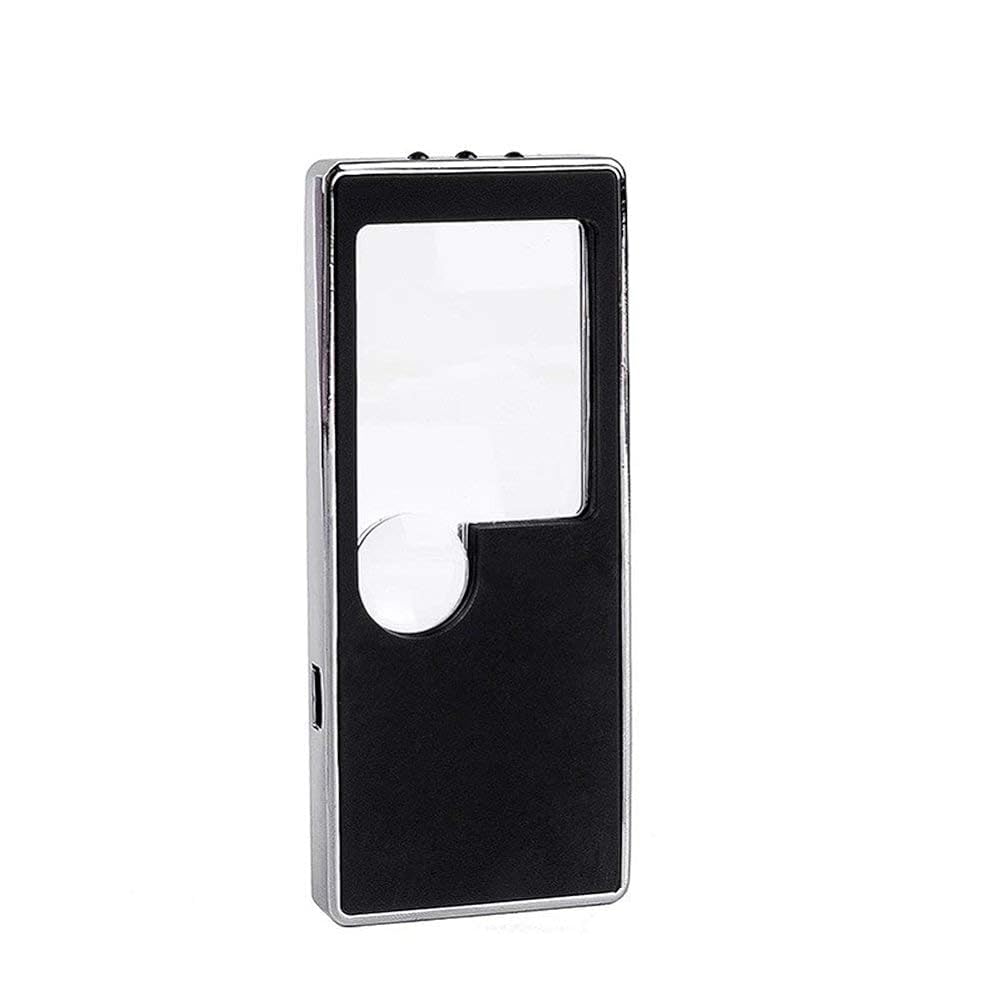 Magnifying glass 3X 10X lentille double HD compacte avec éclairage LED et UV - 8