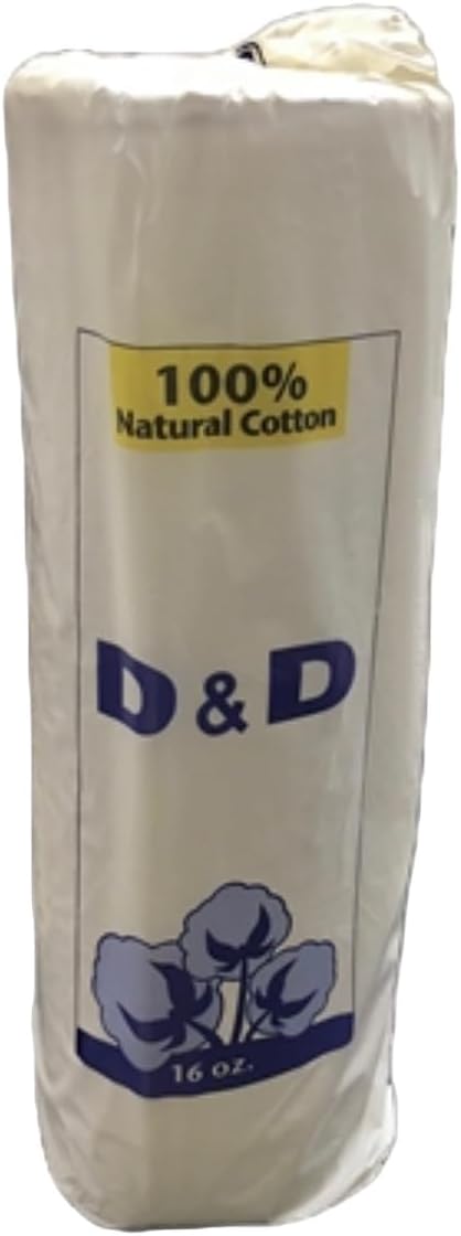100% Natural Cotton ROLL, Non-sterile, 16 OZ, Large, 9.5