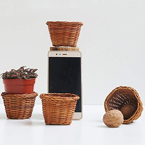 Artibetter 2 pezzi mini cestini intrecciati con