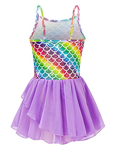image for Lovefairy Ballet Dance Dress Tutu for Little Girls 5t Mermaid Gymnasti