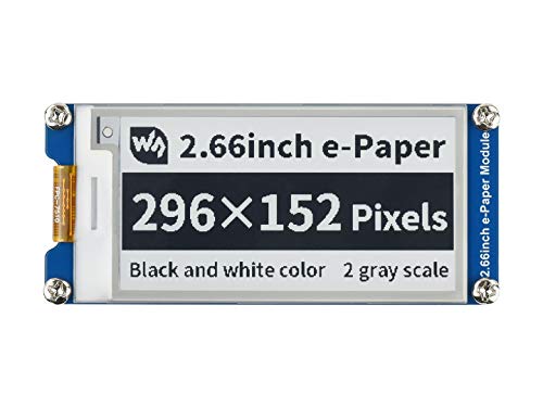 TOP1 2.66�C���`E-PaperE-Ink�f�B�X�v���C���W���[���A296×152�𑜓x�̉�ʁASPI�C���^�[�t�F�C�X���������/���̃f���A���J���[���j�^�[�ARaspberry Pi/Jetson Nano / STM32���T�|�[�g