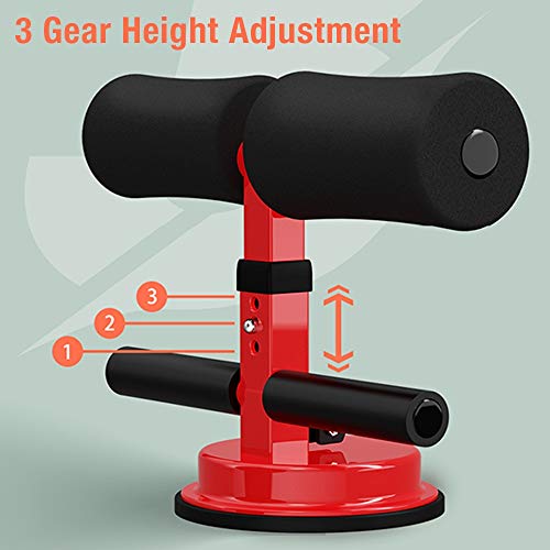Image of Sit-Ups Exercise Bar Machine Muscle Training Sit Up Bars Stand Abdominal Equipment for Home Working Out Self-Suction Sit-up Assist