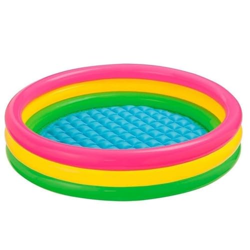 Image of Swimming Pool Bath Tubs for Kids Outdoor & Indoor Bath Tub for Kids Pool /Bathing Tub-Portable & Foldable (3 Feet Round)