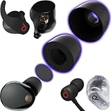 Hybrid Technology Universal Memory Foam Ear Tips with Silicone Cover for Powerbeats Pro 2, Sony WF-1000XM5, WF-1000XM4, Beats Fit Pro, Beats Studio Buds Plus, for Most Ear Buds Replacement.