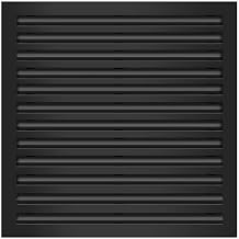 BUILDMART - 24x24 Modern AC Vent Cover - Decorative Black Aluminum Air Vent - Standard Linear Slot Diffuser - Heating and Cooling Register Grille for Ceiling, Walls & Floors - Texas Buildmart