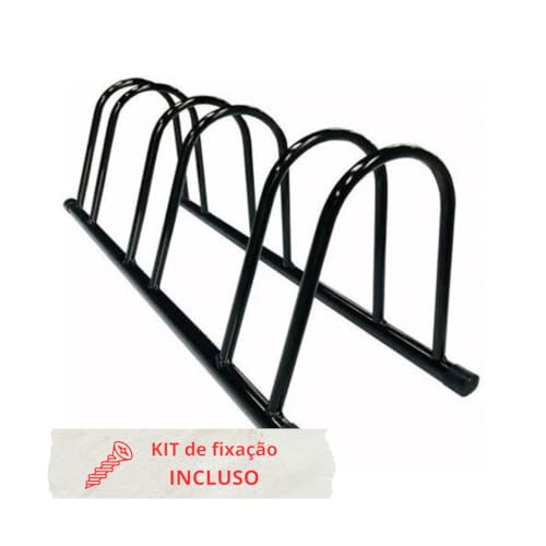 Suporte para Bicicleta de Chão com 3 Slots para Condomínio, Roda de 24 a 29 Bicicletas