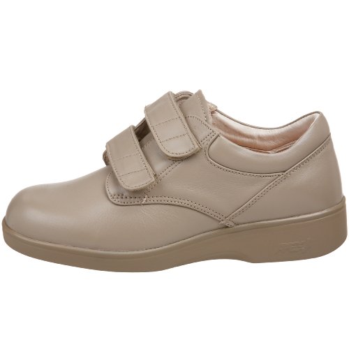 Apex Women's Conform Double Strap Sneaker, Taupe, 8 X-Wide #TOP6