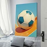 Occasion applicable: Cette peinture murale Soccer Ball on Ramp convient non seulement pour accrocher dans le salon, la chambre à coucher, la ferme, la salle de bains, le Bureau, l'étude, la cuisine et d'autres endroits, mais aussi comme un bon cadeau pour vos amis et votre famille.