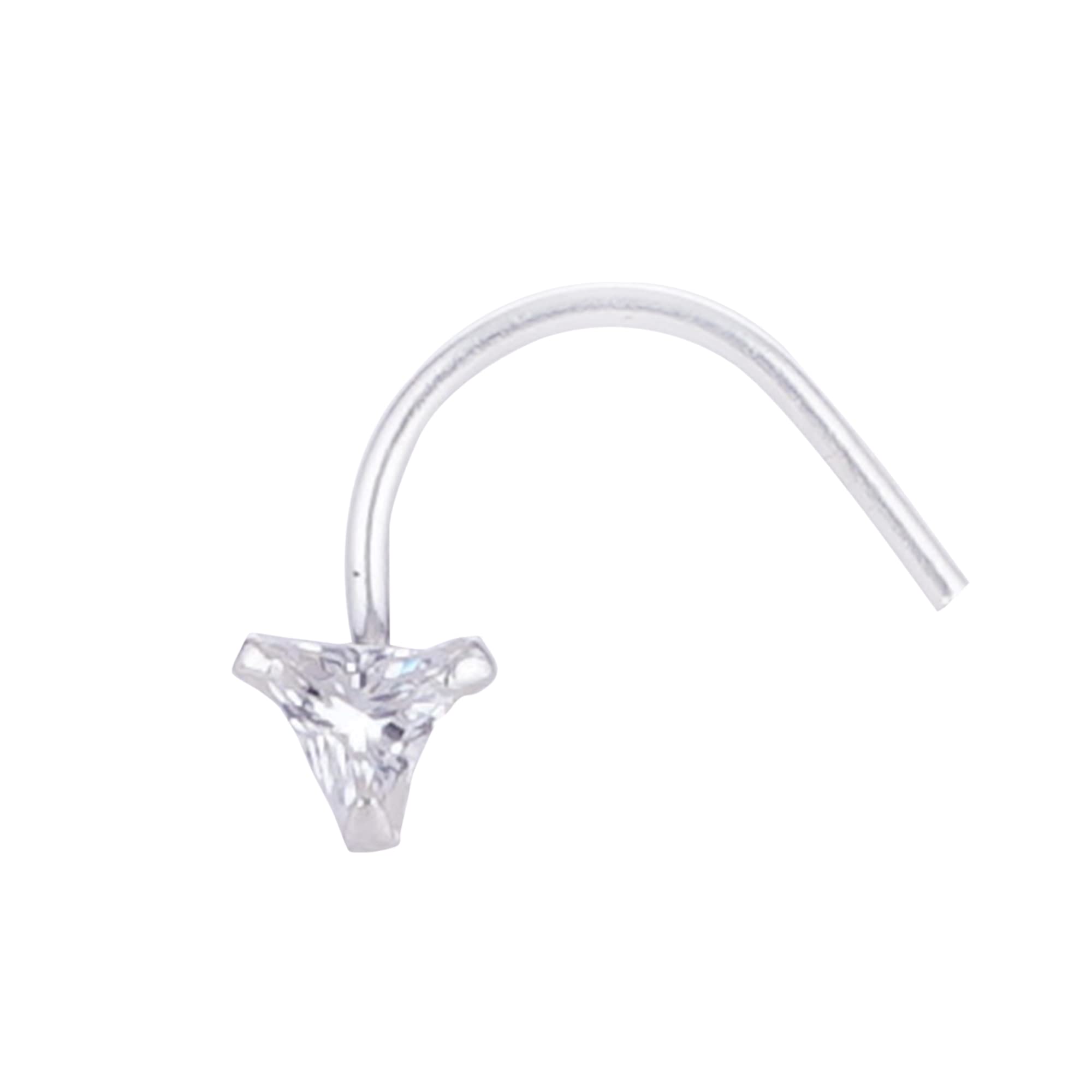 DHRUVS COLLECTION Pure 925 Silver Oxidized Stone Nose Pin/Nose Ring for Girls & Women (B09KS283VW) Amazon Price History, Amazon Price Tracker