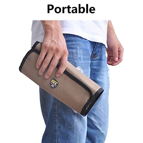 Tool Roll Bag, Tool Roll-Up Case, 600D Oxford Fabric Portable Tool Pouch - Image 4