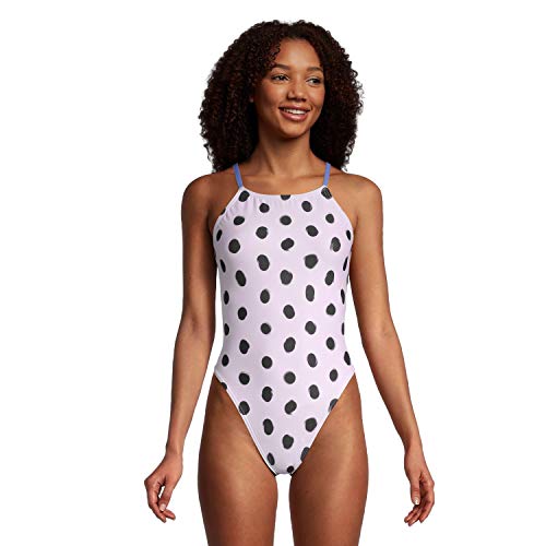 Maillot de bain blanc Speedo anti chlore opacité garantie pour nageuse taille 28