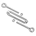 Premier Stainless Solutions Open-Body Stainless Steel Eye & Eye 1/4” x 2-3/4” Turnbuckles for Tensioning Cable or Rope, T316 Marine Grade