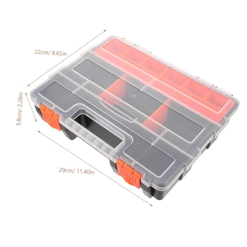 Boîte de rangement pour vis en plastique épais durable UKCOCO