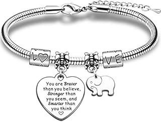 JMIMO Inspirational Gifts Elephant Bracelets for Women Girls Christmas Birthday Graduation Gifts