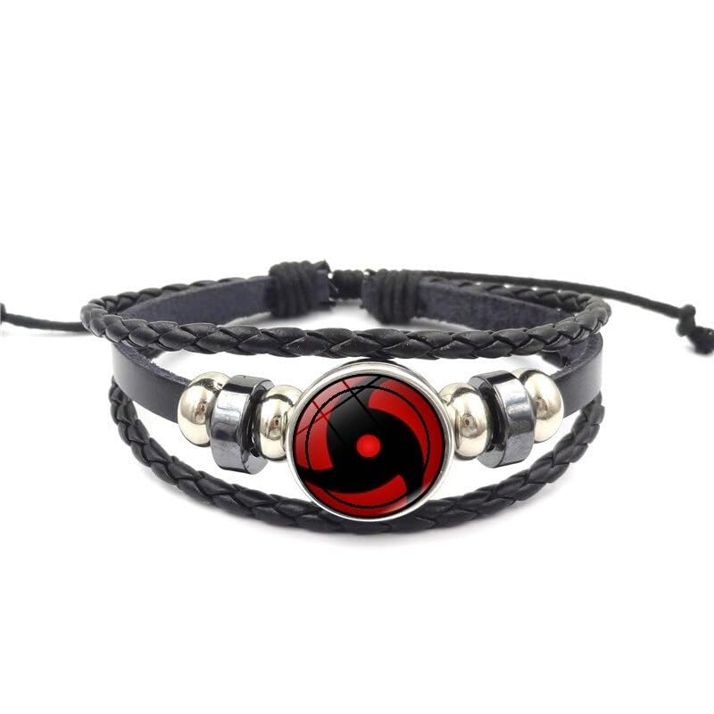 PINAKA Anime Naruto Itachi Uchiha Mangekyou Sharingan Cosplay Braided Leather Bracelet Rinnegan Eye Bracelet For Unisex Adult (Itachi Uchiha Mangekyou Sharingan) (B0CL9CFD18) Amazon Price History, Amazon Price Tracker