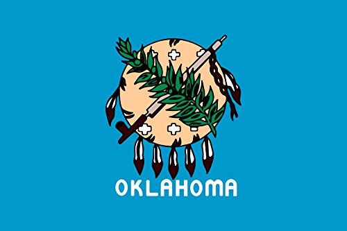 Drapeau Oklahoma 1941 anti-décoloration grand format pour mât extérieur