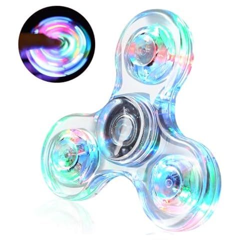 SCIONE Crystal LED Light Fidget Spinner for Kids Cover