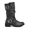 Rocket Dog Womens/Ladies Trumble Faux Leather Biker Boots (6 UK) (Black) #1