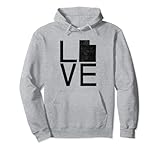Photo Gallery proud usa fan state - utah love mappa utah felpa con cappuccio Photo Gallery proud usa fan state - utah love mappa utah felpa con cappuccio