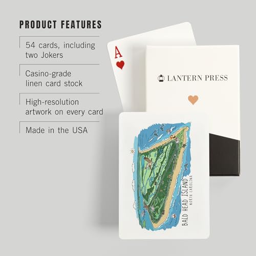 Baraja de cartas poker Lantern Press 52 cartas para adultos miniatura 3