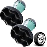Tire Shine Applicator, Reusable Car & Truck Tire Dressing Applicator for No-Drip,Car Washing Applicators Pad for Applying Tire Shine,Works with All Tire Shine & Gels,Car Detailing Tool (1)