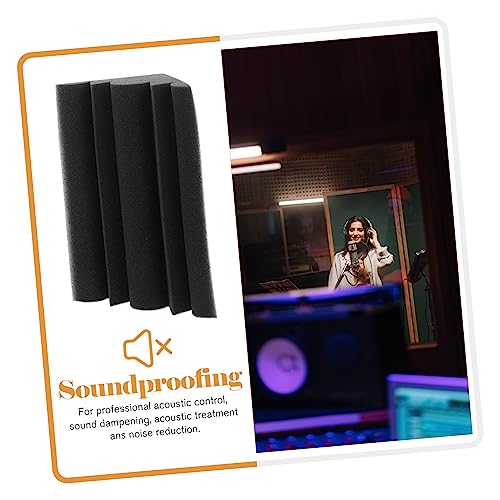 Toddmomy 4Pcs Paneles absorbentes de sonido antillama en esquina para tratamiento acústico en estudio miniatura 3