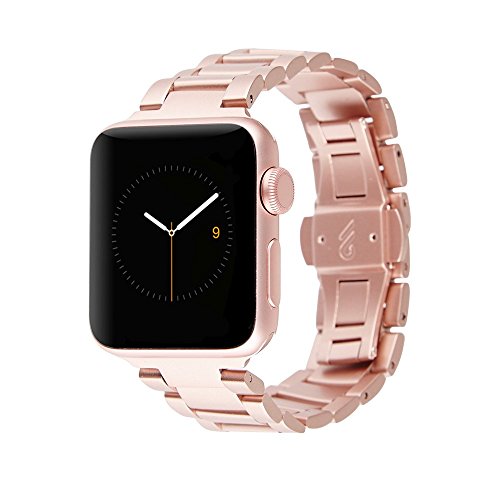 Case-Mate - Metal Linked Band - 38mm 40mm Stainless Steel Apple Watch Band - Series 4, Series 3, Series 2, Series 1 - Rose Gold