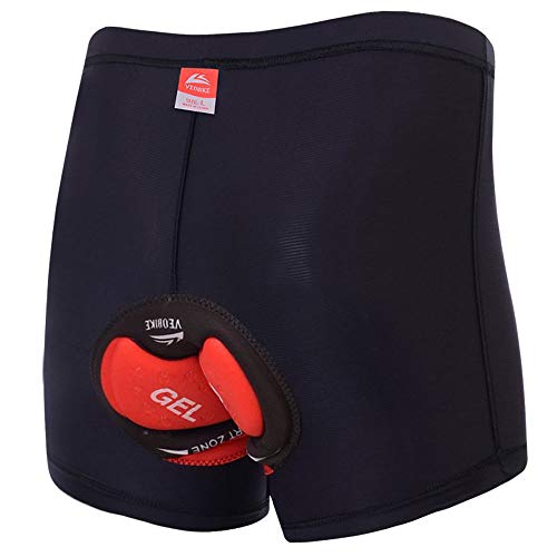 Cycorld Men s Cycling Underwear 4D 3D Padded Breathable Bike Undershort Shorts (Black, X-Large)
