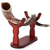 35"-39" Kudu Horn Shofar From Israel with Decorated Stand By HalelluYAH