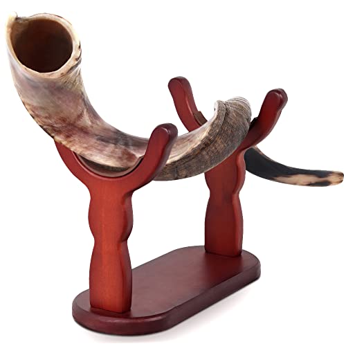 35"-39" Kudu Horn Shofar From Israel With Decorated Stand By Halelluyah #TOP6