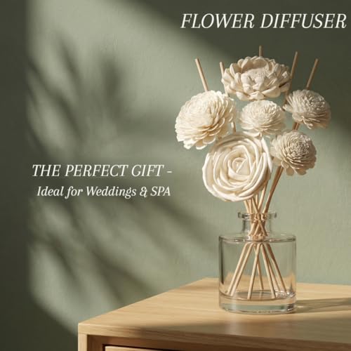 Difusor de Varetas con Flores de Madera Aromaterapia miniatura 6