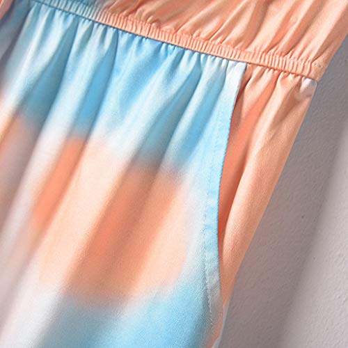 Mono de mujer bandeau casual ligero playsuit de verano tie-dye 7