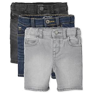The Children’s Place 3 Pack Toddler Boys Stretch Denim Shorts 3-Pack