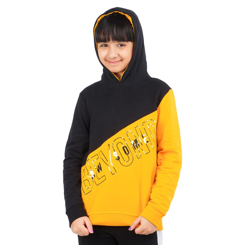 Image of Real Basics Girls Cotton Hooded Sweatshirt (Pack of 1)