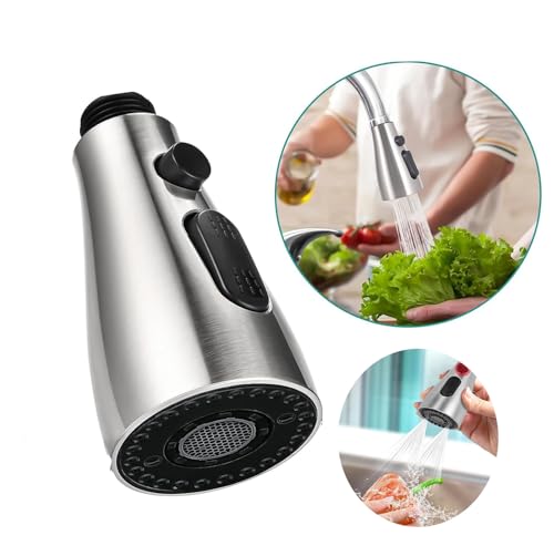 Cuisine Robinets Douchette,3 Modes Embout Robinet Cuisine Avec Aerateur,Mitigeur Evier Cuisine,Adaptateur Robinet Universal Orientable,Pommeau de Douche,Etractable Mitigeur Cuisine Universel – vue 4