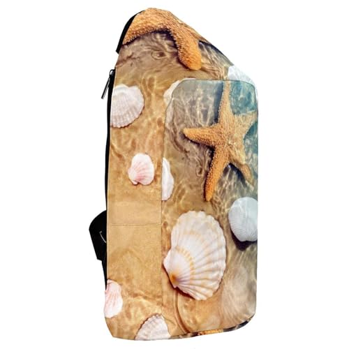Sac à dos à bandoulière étoile de mer pour homme et femme, sac de plage multicolore 36cm - 4