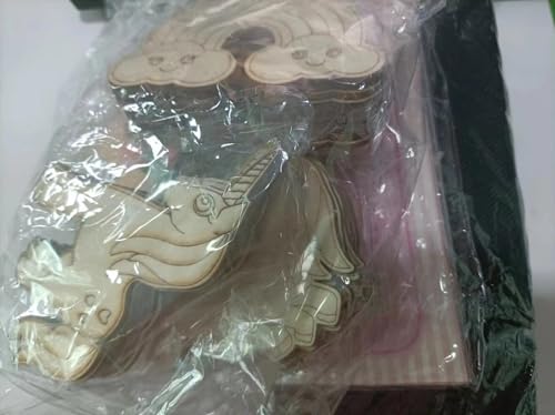 Jiahuade Unicorno in Legno,55 Stück Kit