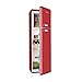 Klarstein Audrey Retro - Frigorifero Combinato, Frigo 194 L, Congelatore 56 L, Freezer 4 Stelle, Classe E, Zona Crisper 0°C, Portabottiglie, Rosso