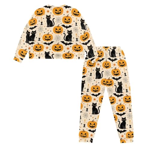 Image of Women's Pajamas Set Soft 2 Piece Loungewear Long Sleeve Pj Set Matching Sleepwear with Pockets for Women Plus Size