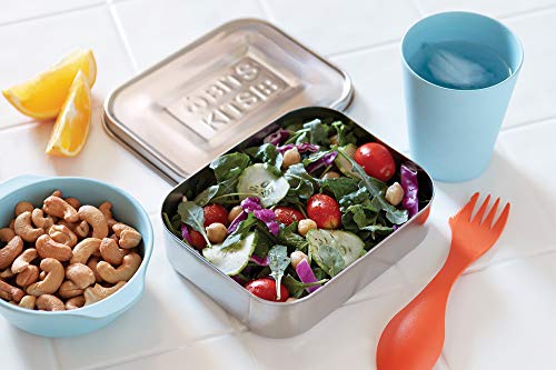 Image of Bits Kits Bento Box Lunch and Condiment Containers Bundle, Stainless Steel