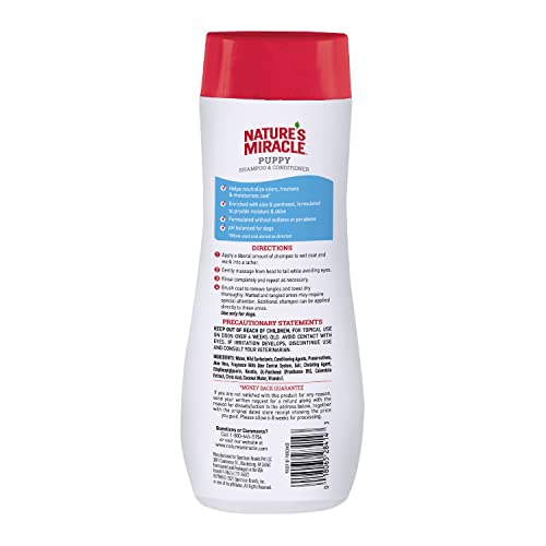 Nature’s Miracle Puppy Shampoo & Conditioner, 16 Ounces, Cotton Breeze Scent Nature’s Miracle Puppy Shampoo & Conditioner, 16 Ounces, Cotton Breeze Scent