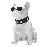 XDJ Altavoz Bluetooth Bulldog Bluetooth Altavoz Perro Rubody Prevención De Caídas Altavoz Cabeza De Perro Multifuncional Altavoz Anti Otoño Medio 335 * 187 * 310mm