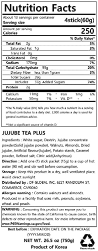 Damtuh Ginger Tea Plus 50 Sticks + Herbal Tea (Ssanghwa Tea) 50 Sticks + Jujube Tea Plus 50 Sticks #TOP6