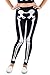 Skeleton Bones Halloween Leggings: Large