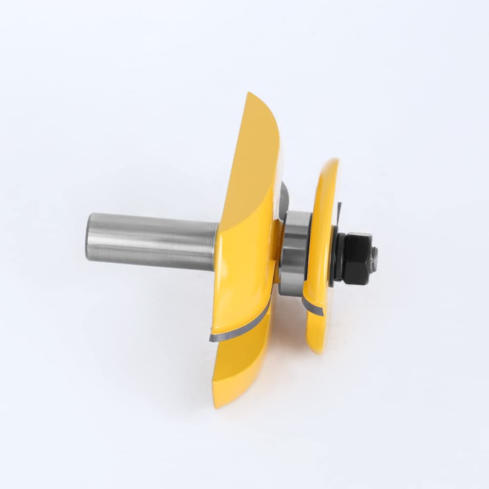 Mèche De Routeur À Panneau Surélevé Avec Anse De Coupe Arrière 3-1/4 Mèche À Tenon, Fraise Pour Le Travail Du Bois 1 Pièce,tige De 12 Mm