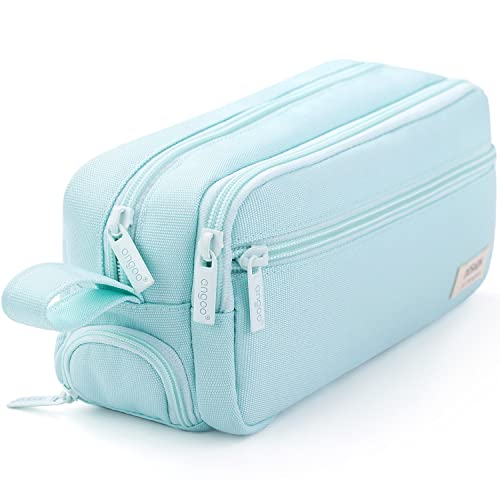 Image of HVOMO Large Pencil Case High Capacity Holder Box Storage bag Desk Organizer Marker Pouch Pen For Middle School Office College Adult Girl and Boy(Green)