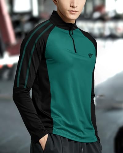 Image of EYEBOGLER Men Polo Neck Solid Full Sleeve Regular Fit T-Shirt