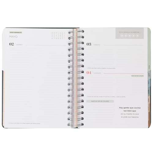 Mr. Wonderful - Agenda Office 2025 giornaliera - Un anno molto wonderful - Include 8 fogli di adesivi e blocco note adesivi con forme - immagine 8