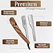 Facón Straight Razors for Men - Professional Barber Straight Edge Razor Kit with 100 Blades, Wooden Stainless Steel Barbero Shaver for a Smooth & Precise Shave, Premium Barber Razor for Men's Shaving